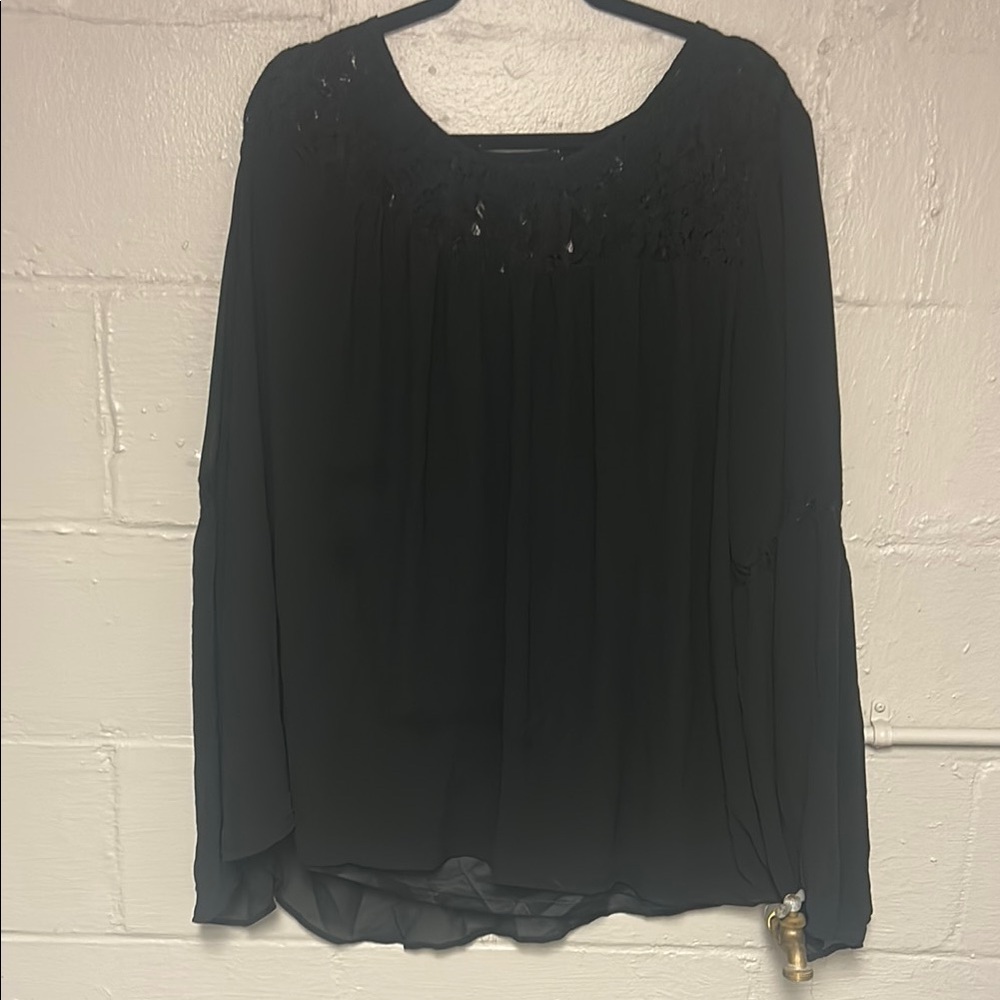 Torrid Elegant Black Blouse